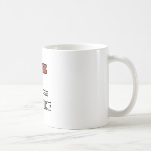 ナース..ワインのために働く コーヒーマグカップ (右)