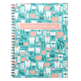 ナース/医学生 – 名前の追加/モノグラム  ノートブック