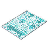 ナース/医学生 – 名前の追加/モノグラム ノートブック (左側)