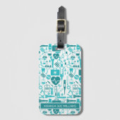 ナース/医学生 – 名前の追加/モノグラム  ラゲッジタグ (正面縦)