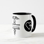 ナース/医師へのお礼をお気に入りの申し上げます マグカップ (正面右)