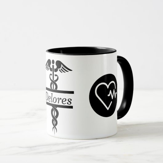 ナース/医師へのお礼をお気に入りの申し上げます マグカップ (正面右)