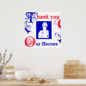 ナース、医師、初動要員に感謝 ポスター (キッチン)