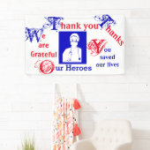 ナース、医師、初動要員に感謝 横断幕 (インサイチュ)