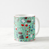 ナース、医師、医療プロフェッショナルをテーマ コーヒーマグカップ (正面右)