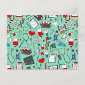 ナース、医師、医療プロフェッショナルをテーマ ポストカード (正面)