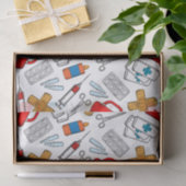 ナース、医師、医療、医療をテーマ 薄葉紙 (ギフト)