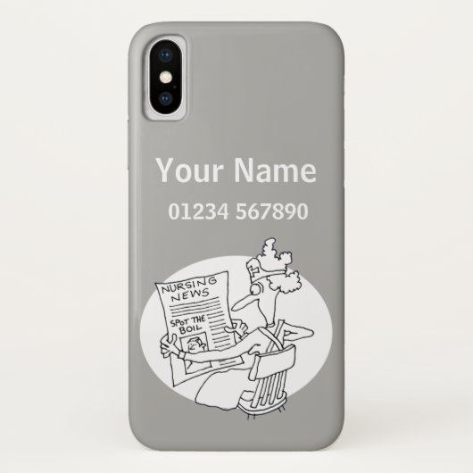 ナース – 医療テーマ漫画 Case-Mate iPhoneケース (裏面)