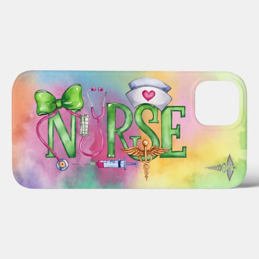 ナース、医療 Case-Mate iPhoneケース (裏面 (横))