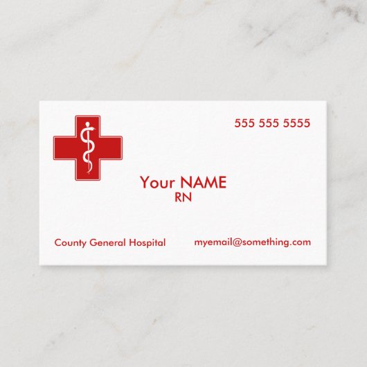 ナース 名刺 (正面)