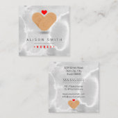 ナース/小児ナース/介護者 スクエア名刺 (正面/裏面)