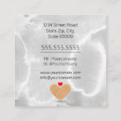 ナース/小児ナース/介護者 スクエア名刺 (裏面)