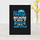 ナース、悪い命を救う – おもしろいナース カード (黄色い花)