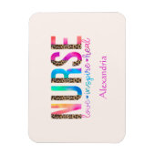 ナース – 愛インスパイア、癒 マグネット (縦)