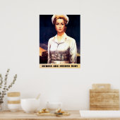 ナース、愛国者、ヴィンテージ、戦争が必要だ ポスター (キッチン)