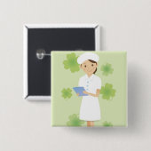 ナース 缶バッジ (正面&裏面)