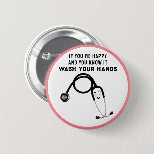 ナース 缶バッジ (正面&裏面)