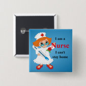 ナース 缶バッジ (正面&裏面)