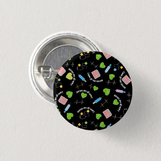 ナース 缶バッジ (正面&裏面)