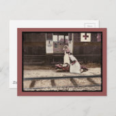 ナース・負傷者 ポストカード (正面/裏面)