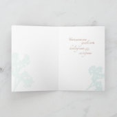 ナース、退職したナースズデイワイルドフラワーオンブラウン カード (内部)