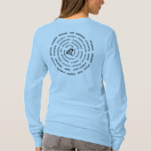 ナース-黒い文字だけ Tシャツ (裏面)