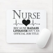ナース『Badass Lifesaver』は公式ではないから マウスパッド (マウス)