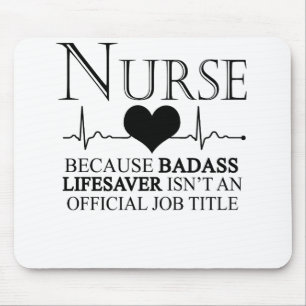 ナース『Badass Lifesaver』は公式ではないから マウスパッド