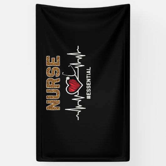 ナース#Essential聴診器心臓病院 横断幕 (縦)