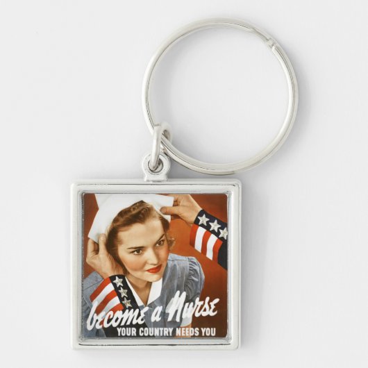 ナース- keychain --はなります キーホルダー (正面)