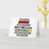 ナース...OMG WTFロール カード (黄色い花)