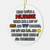 ナース..OMG WTFロール セラミックオーナメント (左)