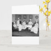 ナースat tea, early 1900s カード (黄色い花)