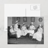 ナースat tea, early 1900s ポストカード (正面/裏面)