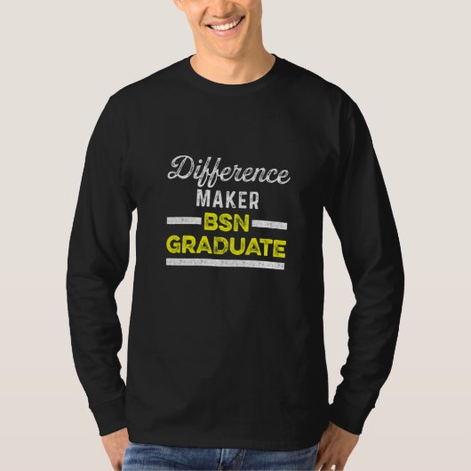 ナースBsn大学院看護学卒業 Tシャツ (正面)
