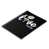 ナースCNAナースウィークラブフラワーCNAs生命証明書 ノートブック (左側)