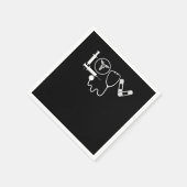 ナースCNA医療医師病院 スタンダードカクテルナプキン (角)