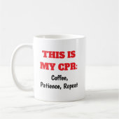 ナースCPRコーヒー忍耐性反復コーヒーマグ コーヒーマグカップ (左)