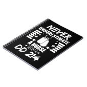 ナースDD 214退役軍人&#39;sを過小評価しない ノートブック (左側)