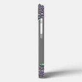ナースEKGハートと宝石グレーブラックブルー Case-Mate iPhoneケース (裏面 / 左)