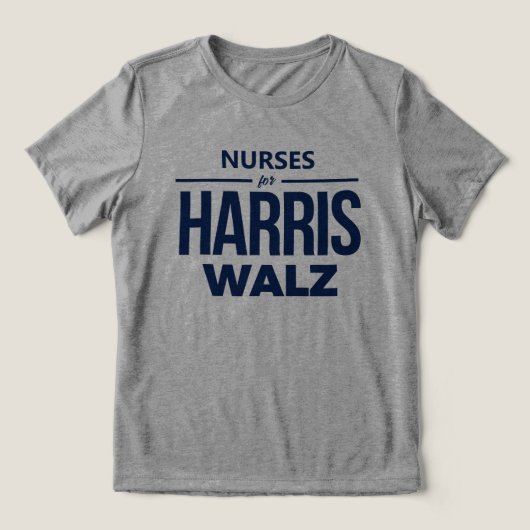 ナースfor Harris Walz トライブレンドＴシャツ (デザイン正面)