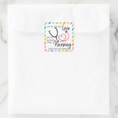 ナースHCA鑑賞週間ステッカー スクエアシール (バッグ)