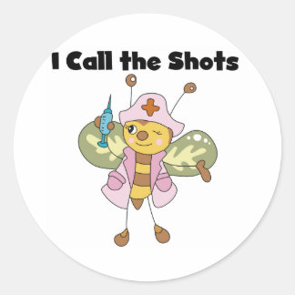ナースI Shots Stickersと呼ぶ ラウンドシール