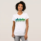 ナースICTのスカイライン(数々の緑) Tシャツ (正面フル)