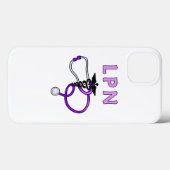 ナースLPNの聴診器 Case-Mate iPhoneケース (裏面 (横))