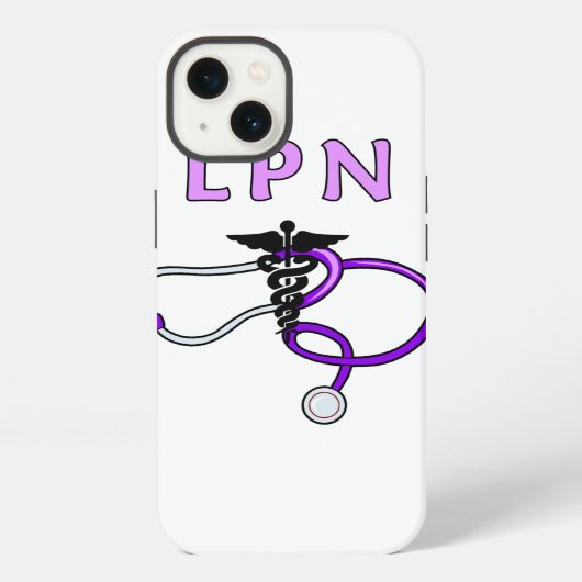 ナースLPNの聴診器 iPhoneケース (裏面)
