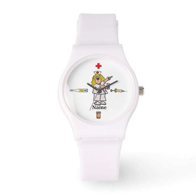 ナースMedicine Capsule Watch Personalize It! 腕時計 (正面)