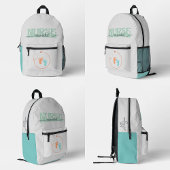 ナースneonatalパーソナライズされた医学名オン プリントバックパック