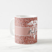 ナースNP大学院モダンバラ金ゴールドスクリプト名 コーヒーマグカップ (正面左)