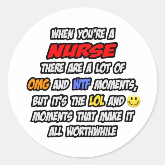 ナースOMG WTFロール ラウンドシール (正面)